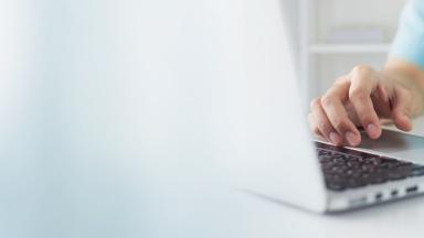 Image of a laptop on a desk