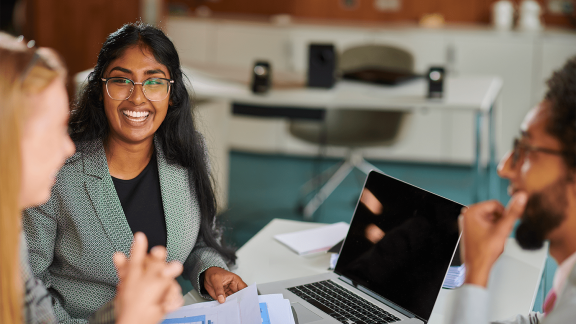 A group of three colleagues