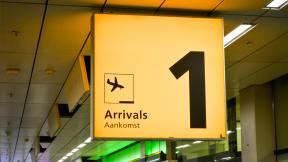 Arrivals airport international travel