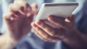 Close up - using phone