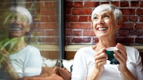 Woman in coffee shop