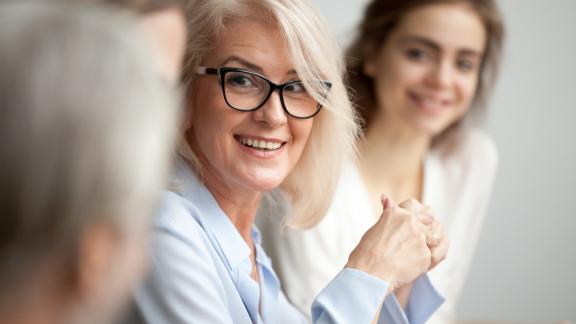 Image of people talking