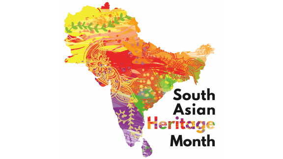 South Asian Heritage month logo, 18 July – 17 August 2021
