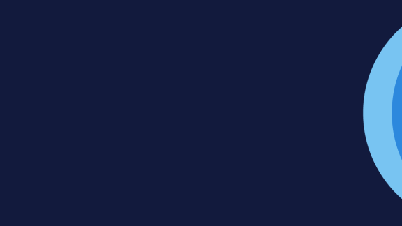An abstract image of blue ovals on a navy background.