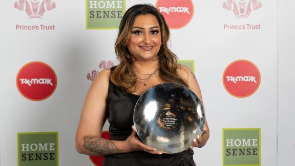 Tania Makwana with her Prince’s Trust award