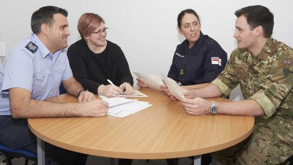 Armed forces reservists meeting