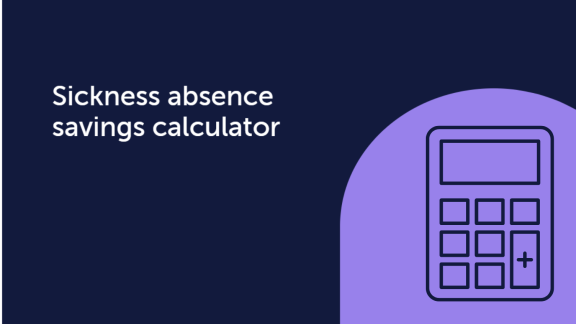Sickness absence savings calculator