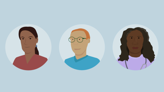 Diverse illustrations of SAS doctors