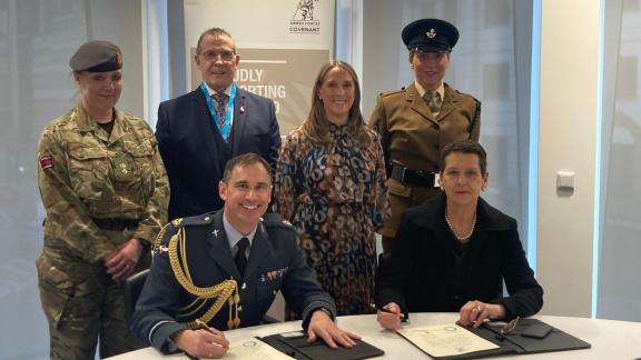 Sharon Stewart and a group of colleagues receive their silver ERS award