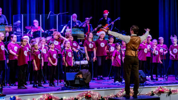 The Service Children's Community Choir preform at their christmas concert