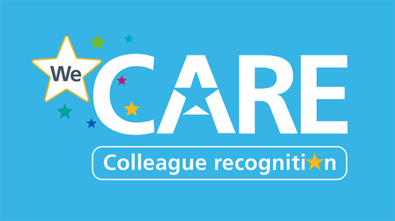 We Care - colleague recognition logo