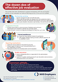 Image of dozen dos of job evaluation poster