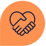 Handshake representing trust, support and partnership