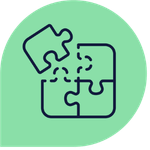 Puzzle pieces fitting together, representing skills, experience and role alignment.